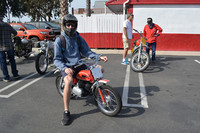 Andrew Skowron of Huntington Beach with his 1971 Yamaha Mini Enduro