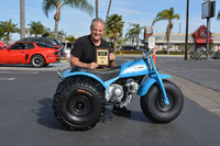 Casey Moir of Costa Mesa with his
1970 Honda US90 Trike