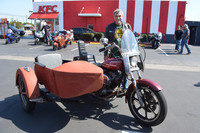Richard Insteness with his 1975 Harley Davidson Superglide and 1921 sidecar