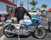 Mark Abrahams with his 1977 Ducati 900 Super Sport