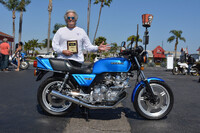 Fred Brown of Huntington Beach with his
1979 Honda CB-X
