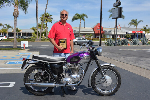 Jeff McCoy of Huntington Beach with his 1963 Triumph TR6-SS