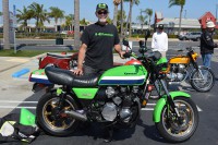 Patrick Beale of Huntington Beach with his 1980 Kawasaki KZ1300