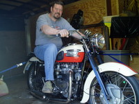 Rick Kagerer and his 1958 Triumph