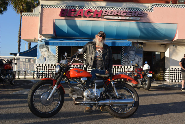 Bob Laho and his 1970 Harley Davidson Sprint