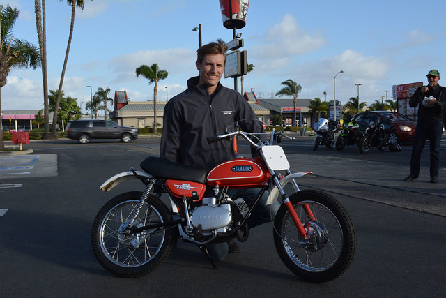 Andrew Skowron of Huntington Beach with his 1971 Yamaha JT1