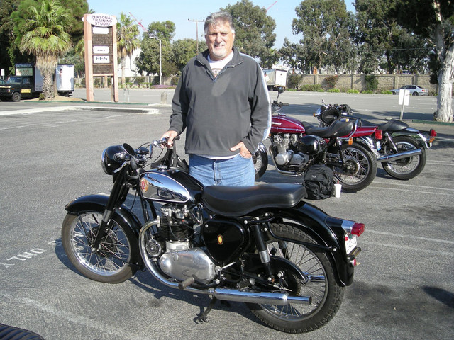 Bruce Balla and his 1955 BSA A7