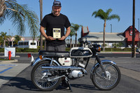 Owen Bishop of Laguna Beach with his
1968 Yamaha YAS1C 125