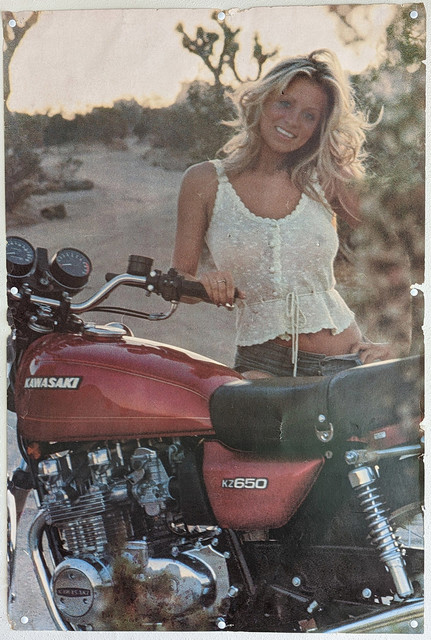 1976 Kawasaki kz650 Poster