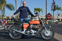 Steve Ames of Santa Ana with his
1974 Norton Commando 850 Hi-Rider