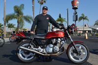 Mike Lakes of Garden Grove with his
1979 Honda CB-X 1000