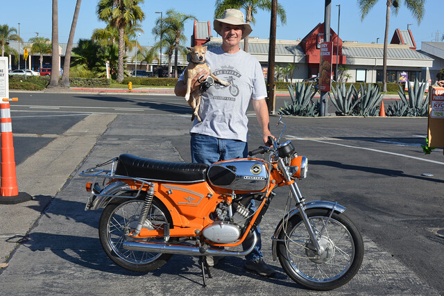 Robert Rosen of Yorba Linda with his 1973 Zundapp KS50