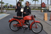 Baird Bergenthal with his 1956 Garelli Mosquito Sport 50
with Crystal of Russ Brown Attorneys