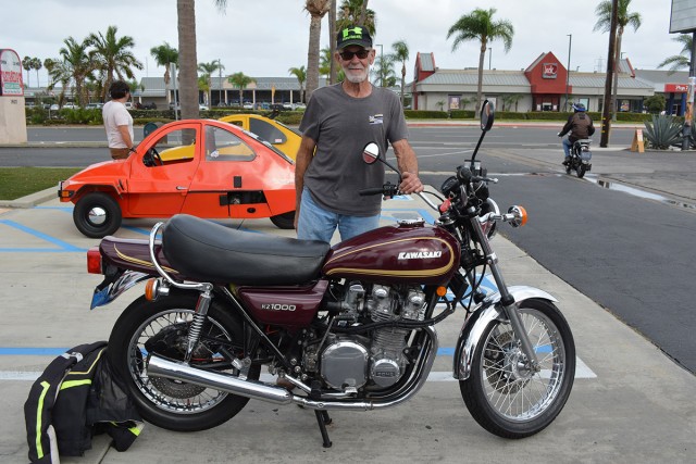 Pat Beale with his
1978 Kawasaki KZ1000
