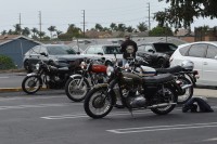 The Norton Corner with one Velocette