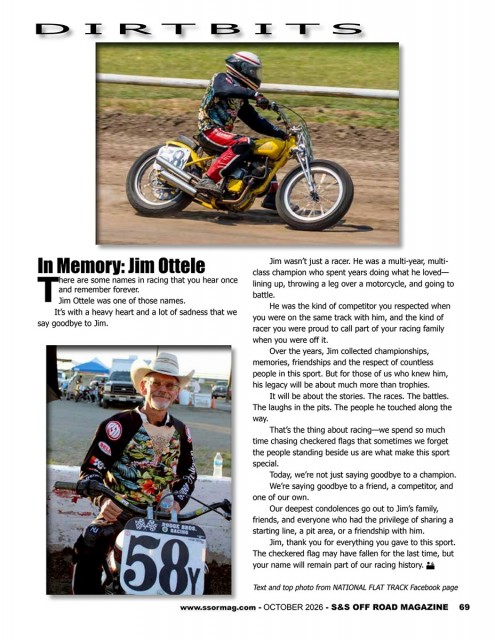 In Memory Jim Ottele