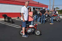 Mike & Laurie Hartman and their 1969 Honda Z50 Monkey
