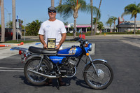Bill Brewer with his 1975 Yamaha RD200