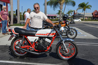 Ron Callaway with his 1978 Yamaha RD400