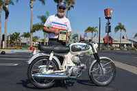 Perry Edwards of Garden Grove with his 1966 Honda S90