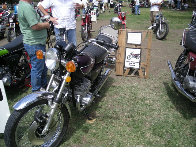 1975 Kawasaki 750 H2 Mach IV uncrated in 2000, never riden.